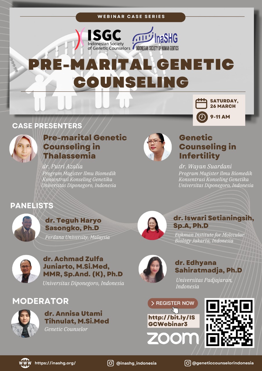 Webinar Case Series : Pre-Marital Genetics Counseling