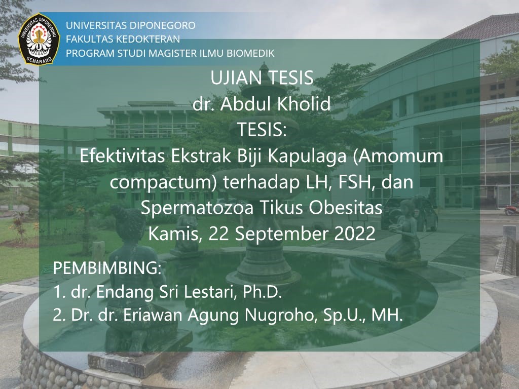 UJIAN TESIS BULAN SEPTEMBER
