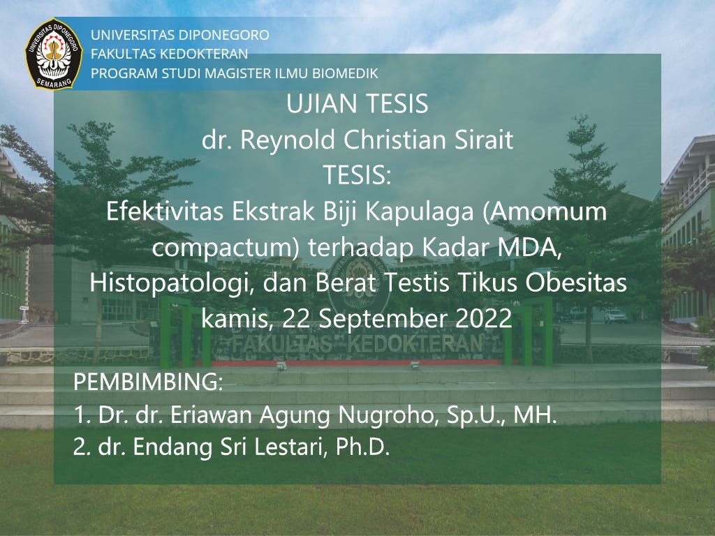 UJIAN TESIS BULAN SEPTEMBER